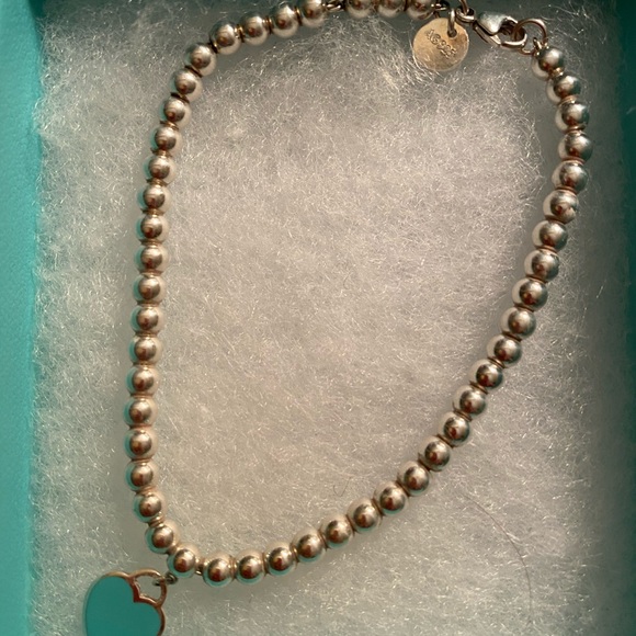 Tiffany Mini Heart silver bracelet blue heart - Picture 2 of 6